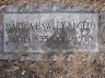 Martha Hawley Angelo tombstone