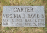 Carter, David B (1797-1886) & Virginia J (1802-1890)