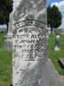 Charity M Nelson Alley Headstone Close-up