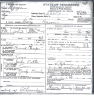 Mary Carolina Potter Hawn death certificate