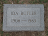 Ida Jewell Butler’s Headstone