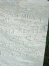 Tombstone of Emily Tillinghast (Taylor) Seale