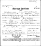 Joseph “Joel” A. & Elsie (Johnson) Robbins Marriage Certificate