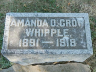 TOMBSTONE: Amanda Otis Crow Whipple