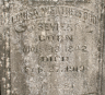 Louisa Wright Weatherford Gravestone Detail