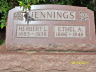 Jennings Herbert L Ethel A grave OB 015