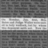 Mrs. Bates and Judge Waller marries