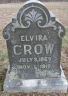 Headstone - Elvira Crow