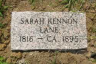 Sarah Kennon-Lane Headstone