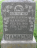 Charles Berchal Hammons Tombstone